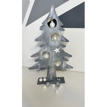Sapin gris décoratif Noël