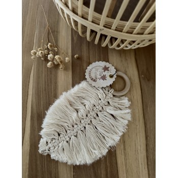 Plume macramé écru