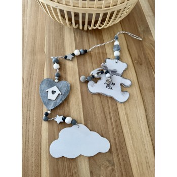 Suspension ourson blanc