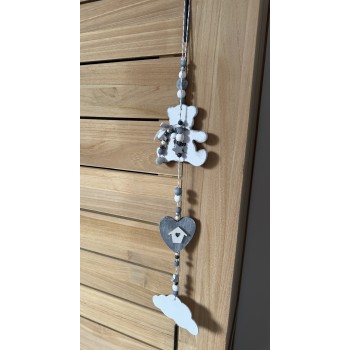 Suspension ourson blanc