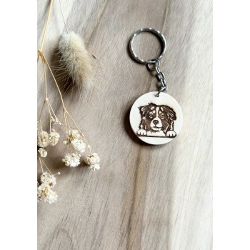Porte clé Border collie