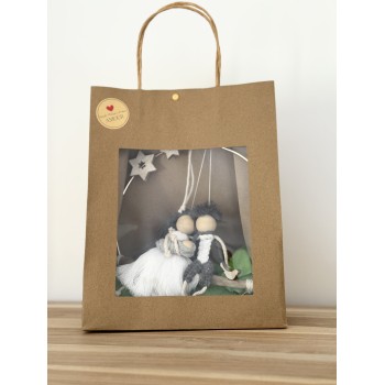 Suspension macramé famille