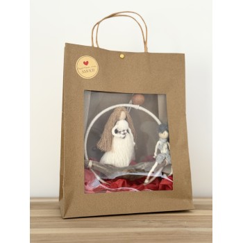 Suspension macramé duo