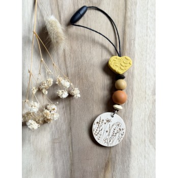 Breloque pour voiture coeur