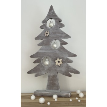 Sapin taupe décoratif Noël