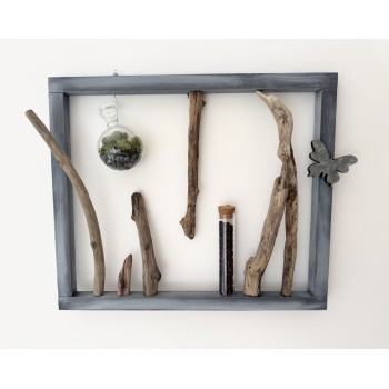 Cadre gris bois flotté 2