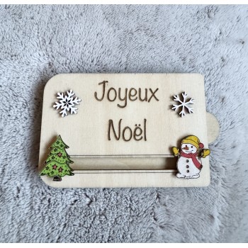 Porte carte cadeau Noël