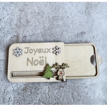 Porte carte cadeau Noël