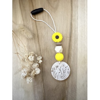 Breloque pour voiture fleur