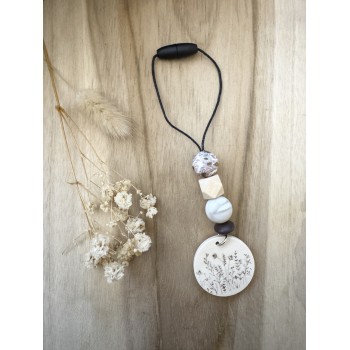 breloque pour voiture fleurie