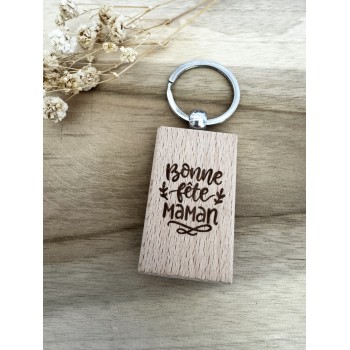 Porte clé verre poli