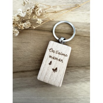 Porte clé verre poli