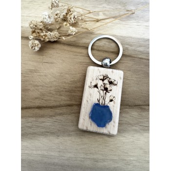 Porte clé verre poli