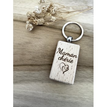 Porte clé verre poli