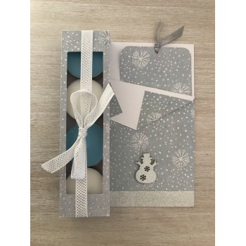 Carte cadeau gris argenté