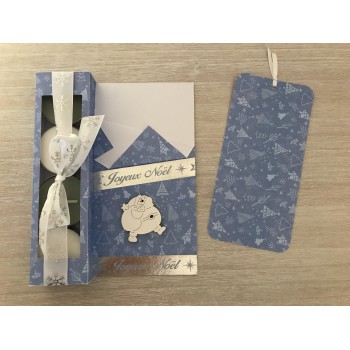 Carte cadeau bleu clair